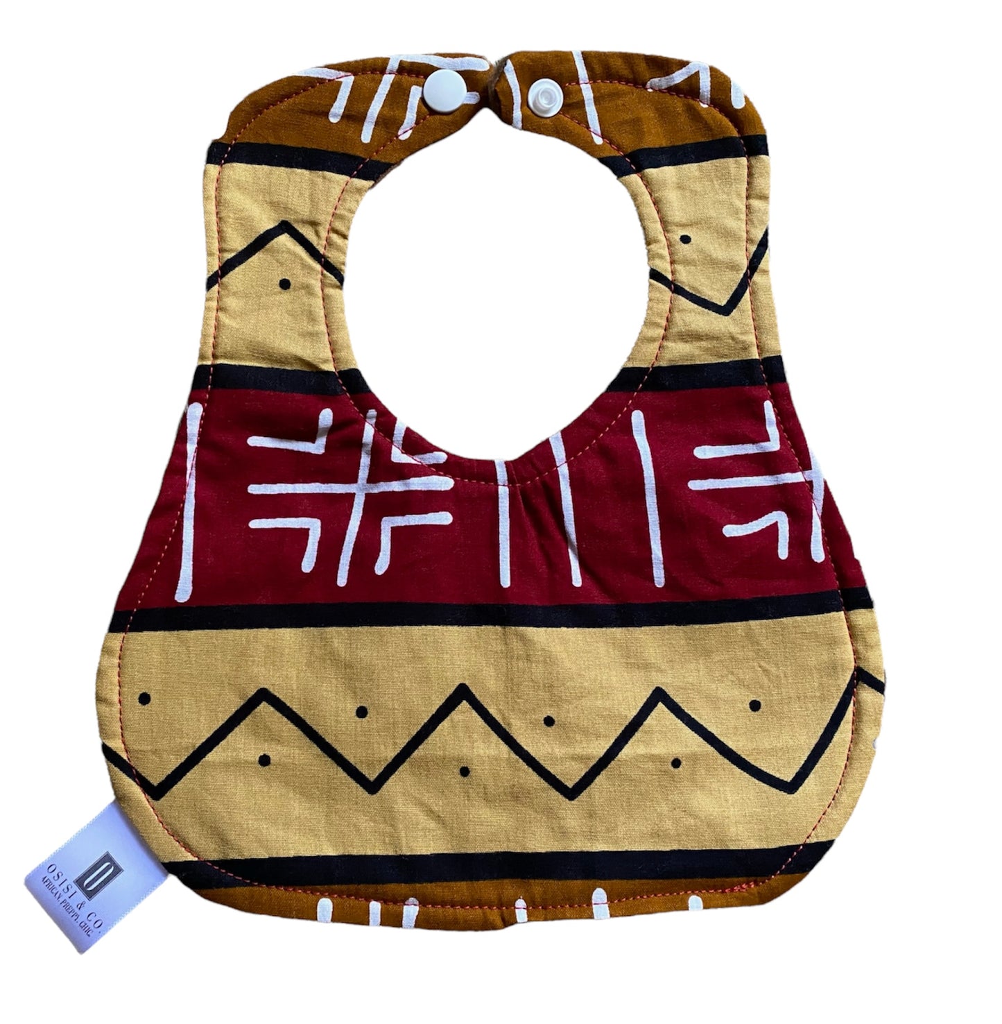 Egyptian Brick | Mud Cloth Baby Bib
