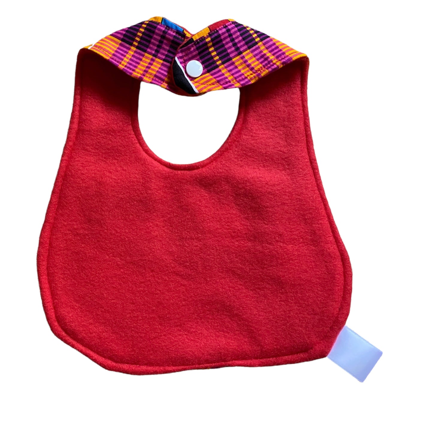 Fuchsia Kente baby bib