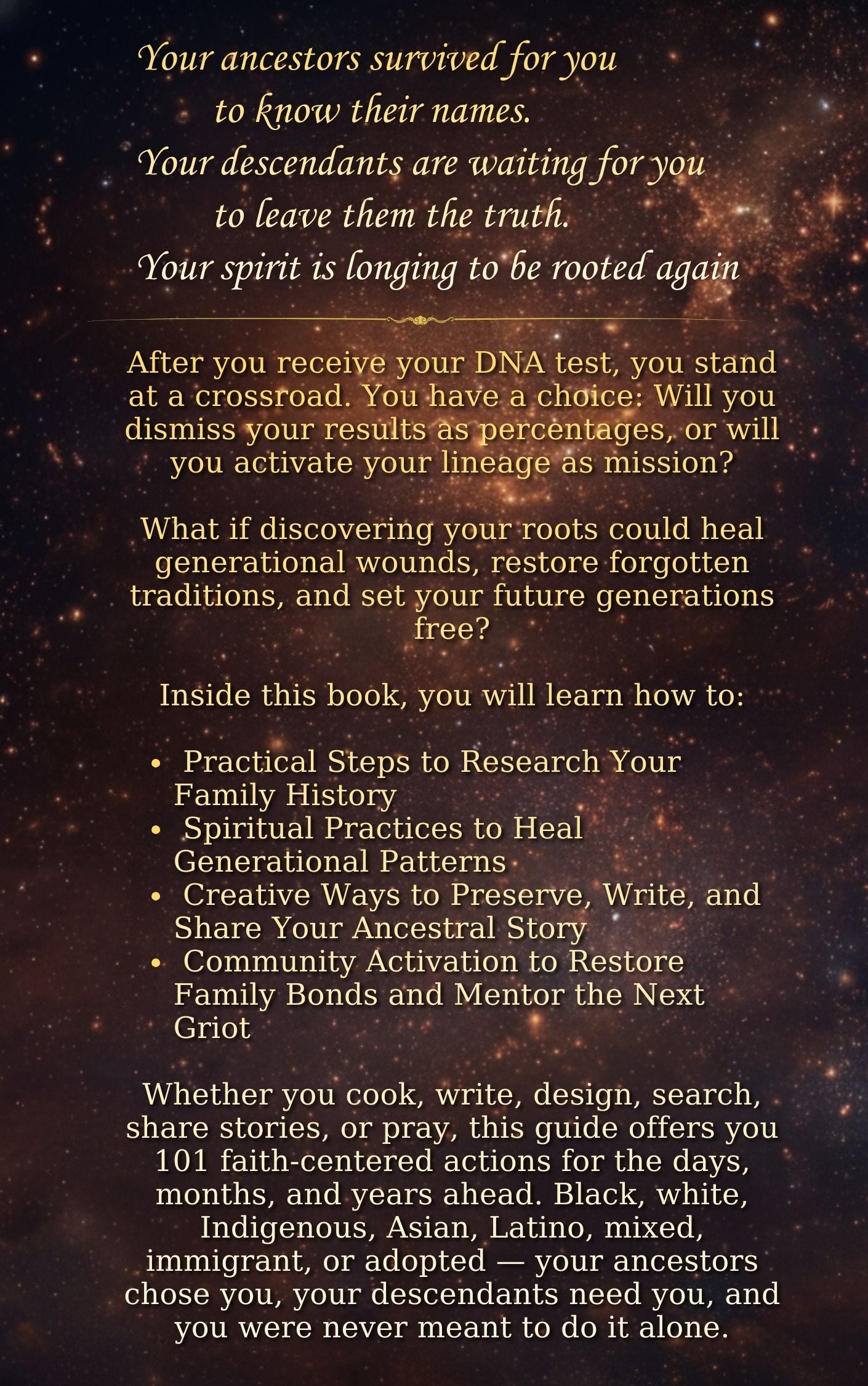 101 Things to Do After You Take a DNA Test: From Percentages to Purpose: A Faith-Rooted Guide to Ancestral Activation (Copy)