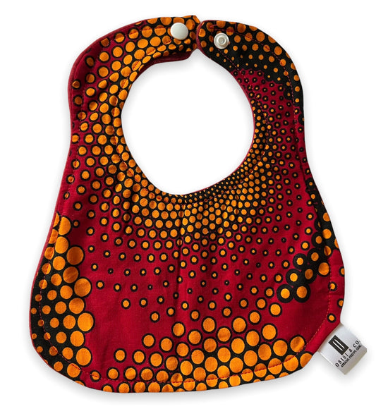 Keywords include: african print baby bib, ankara print baby bib, handmade baby bib, best baby shower gift  