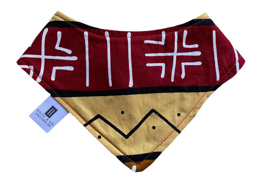 Egyptian Brick | Mud Cloth Bandana Bib