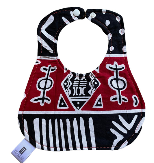 Vintage Tribal Mud Cloth Baby bib