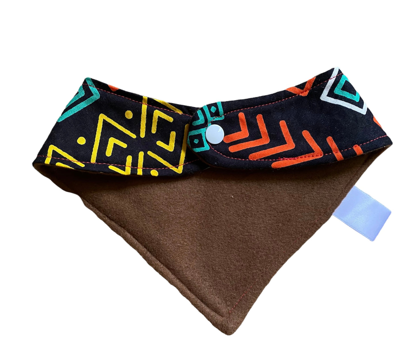 Graffiti mud cloth bandanna bib