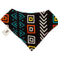 Graffiti mud cloth bandanna bib