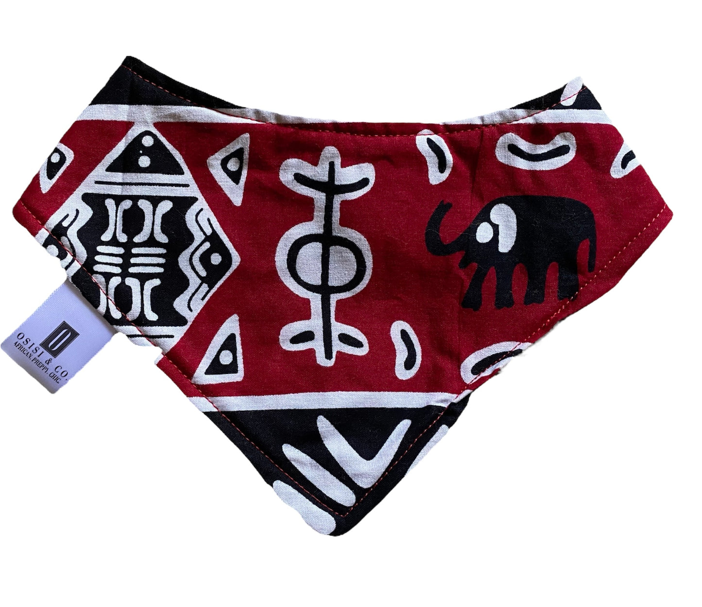 Vintage Tribal Mud Cloth Bandana Bib