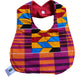 Fuchsia Kente baby bib